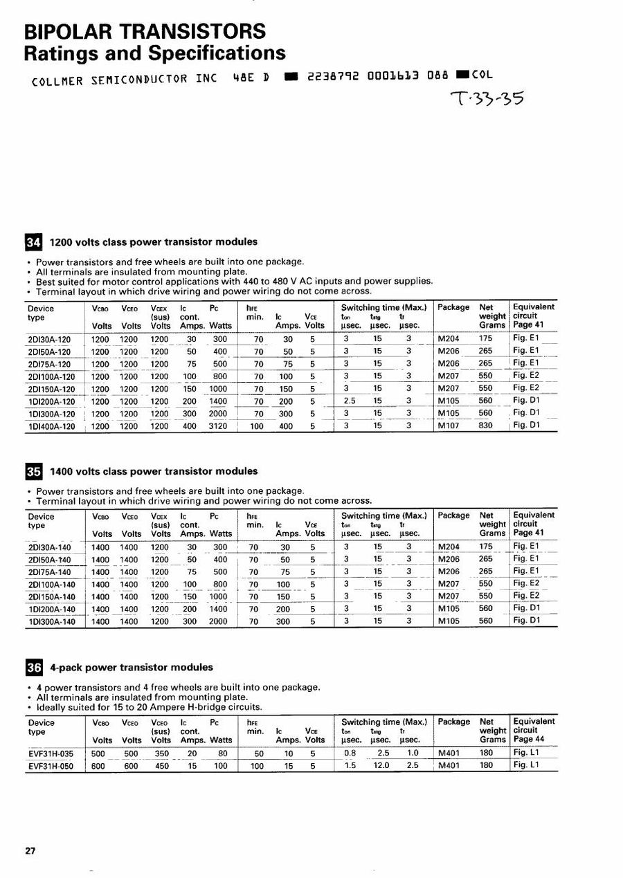 1DI300A-140 Fuji Electric Darlington / Bipolar Transistor Modules
