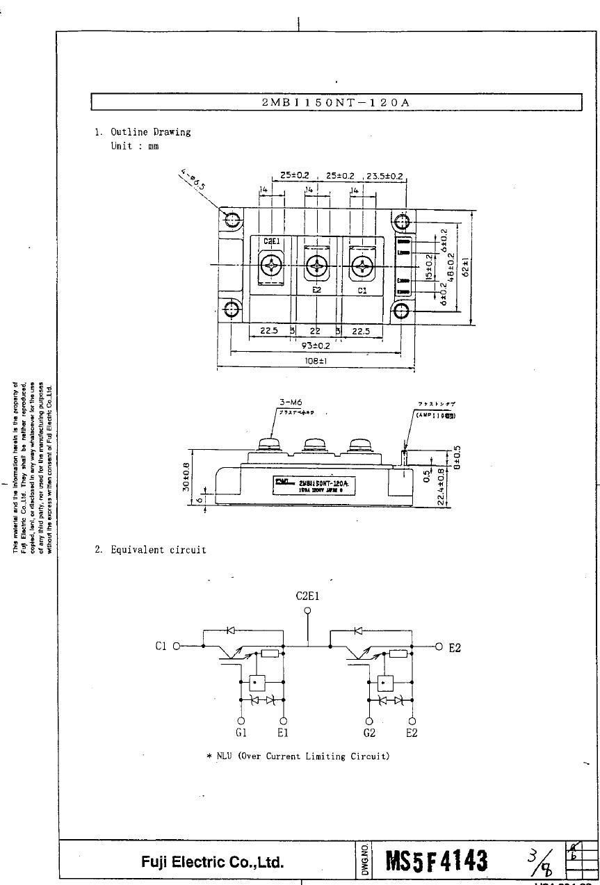 2MBI150NT-120 Fuji Electric IGBT Modules