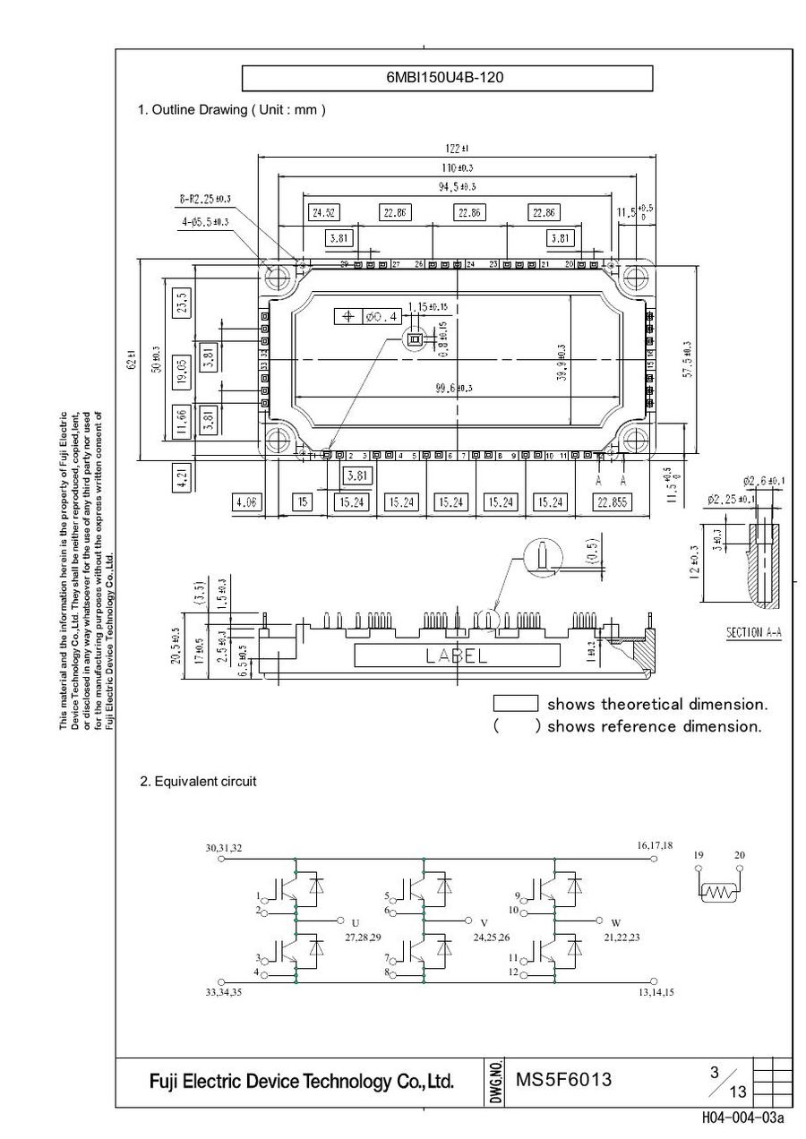 6MBI150U4B-120 Fuji Electric IGBT Modules