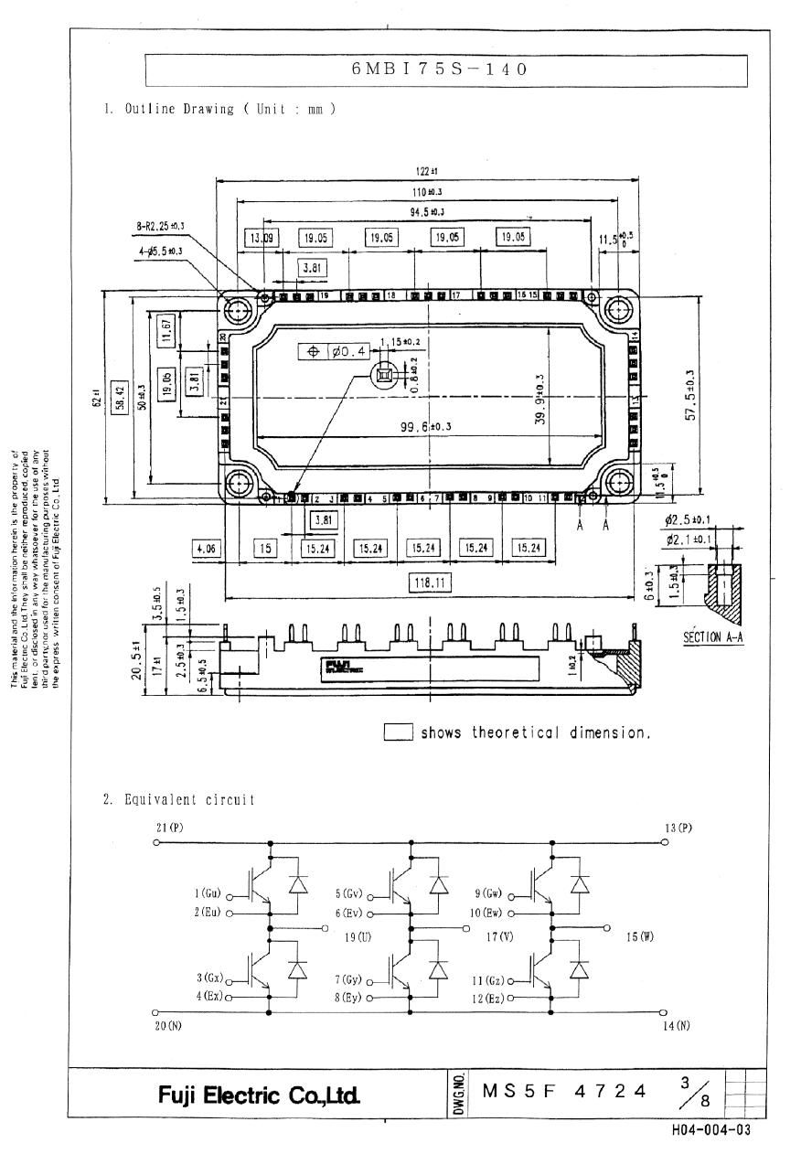 6MBI75S-140 Fuji Electric IGBT Modules