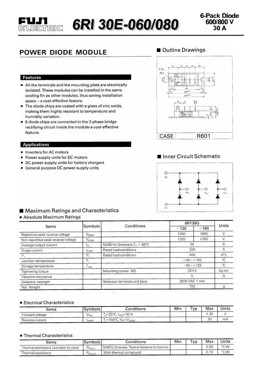 6RI30E-060, Fuji, Fuji power module 