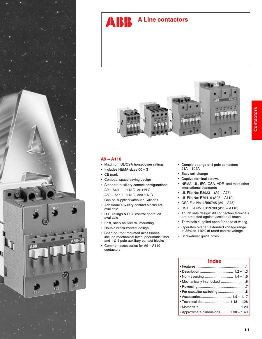 BC9-30-10, ABB, DC Contactor