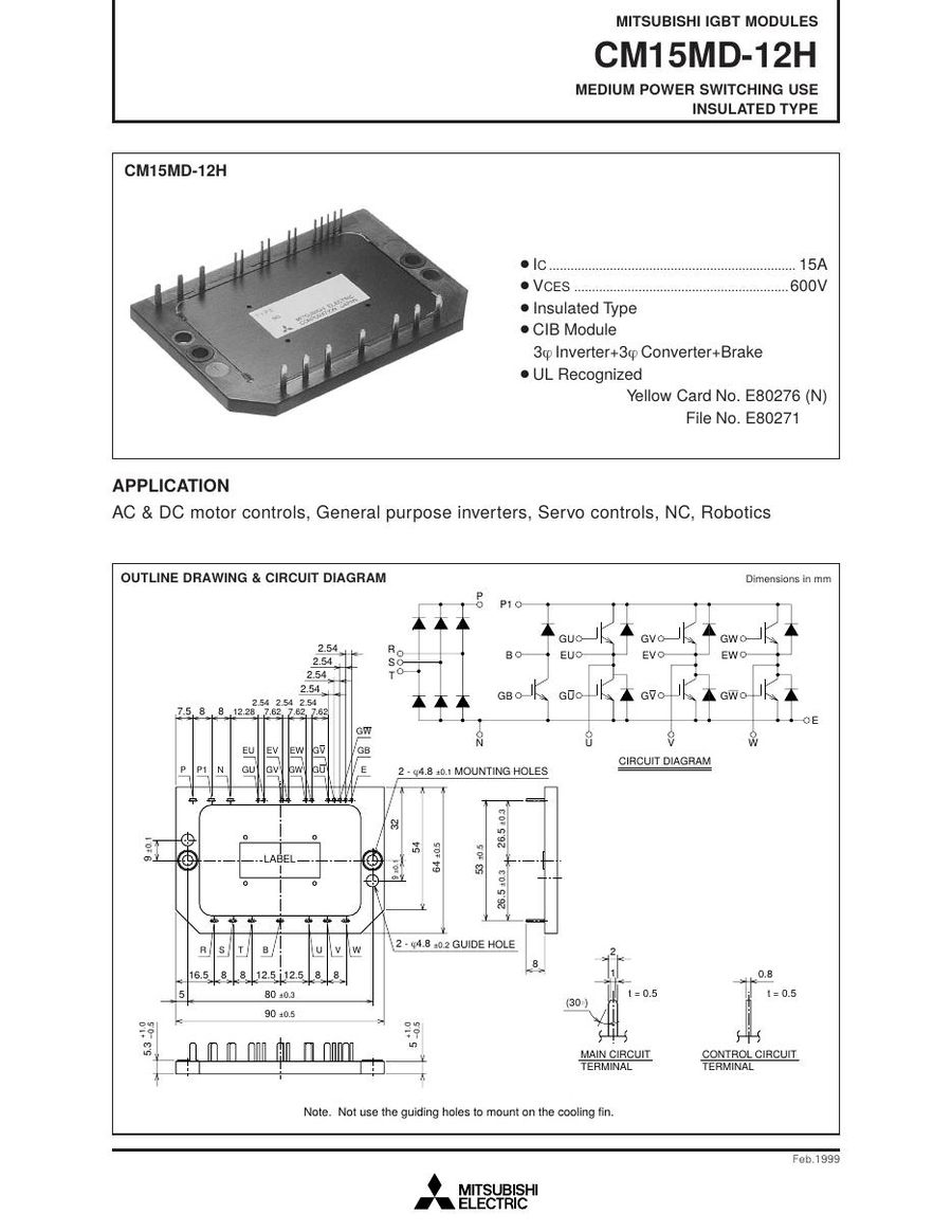 CM15MD-12H Mitsubishi IGBT Modules