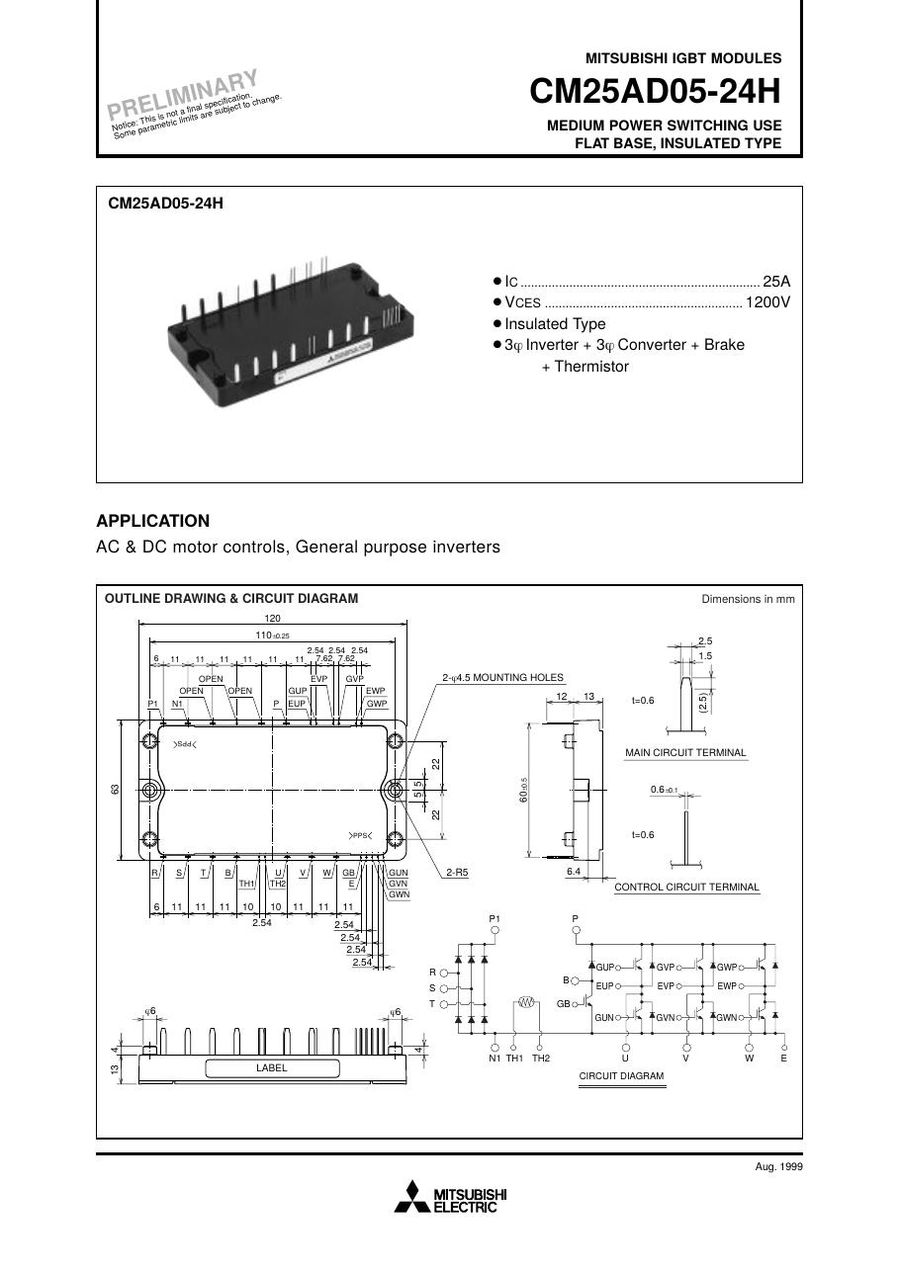CM25AD05-24H Mitsubishi IGBT Modules
