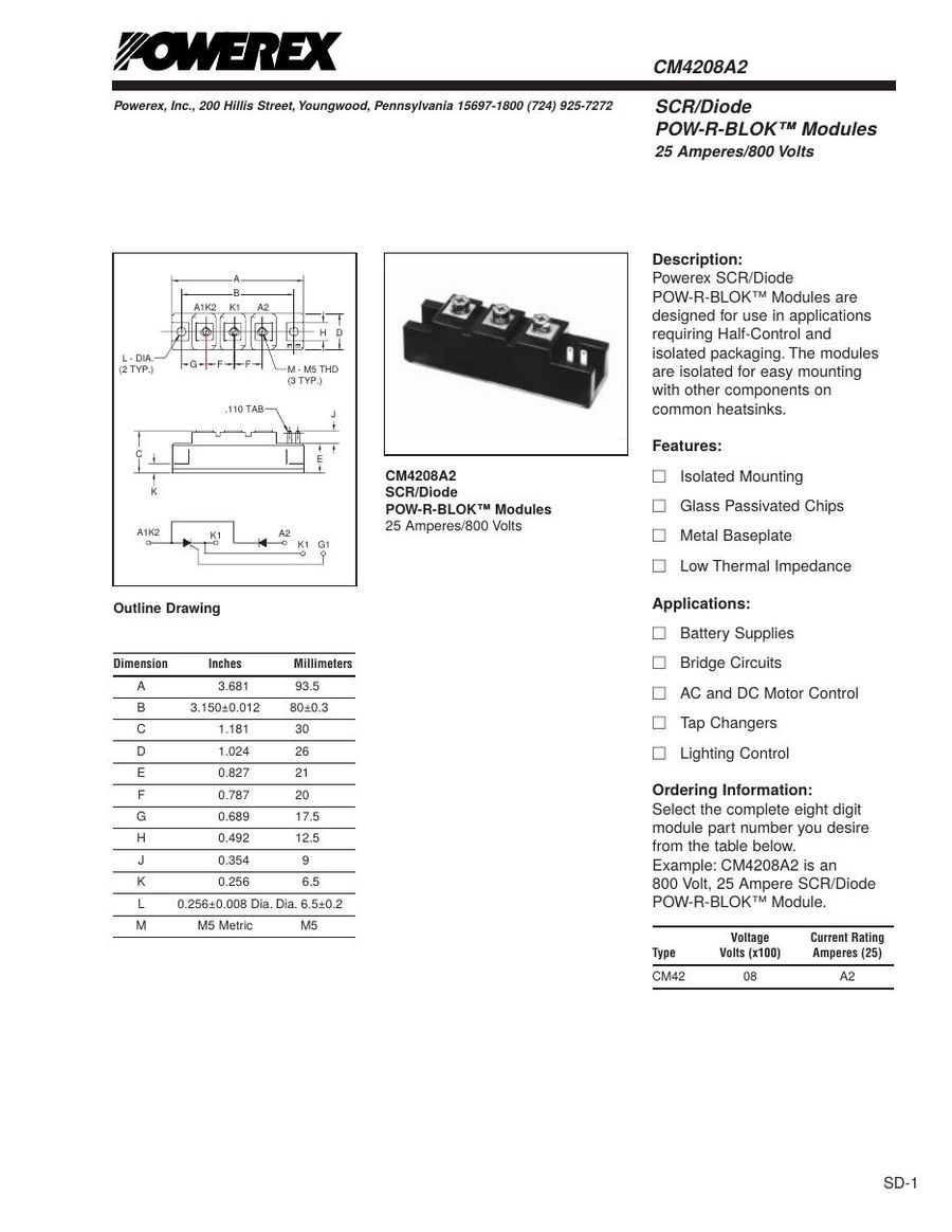CM4208A2 Mitsubishi IGBT Modules