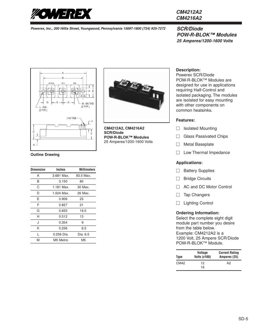 CM4212A2 Mitsubishi IGBT Modules