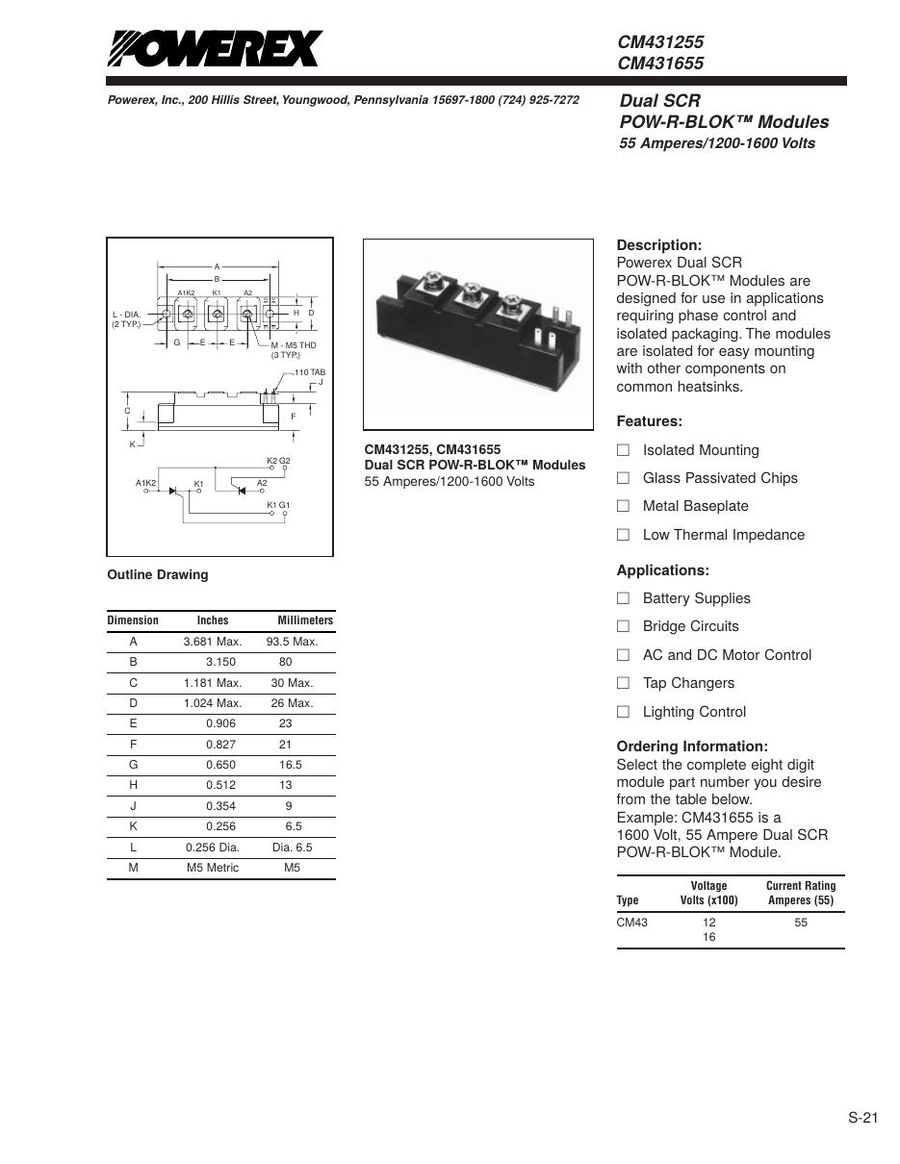 CM431255 Mitsubishi IGBT Modules