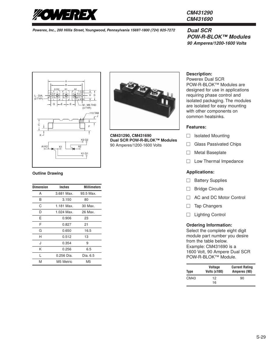 CM431290 Mitsubishi IGBT Modules