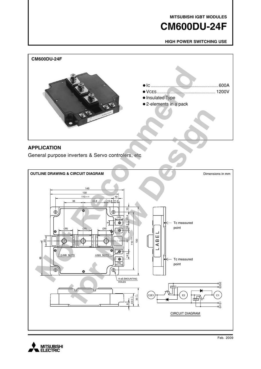 CM600DU-24A Mitsubishi IGBT Modules