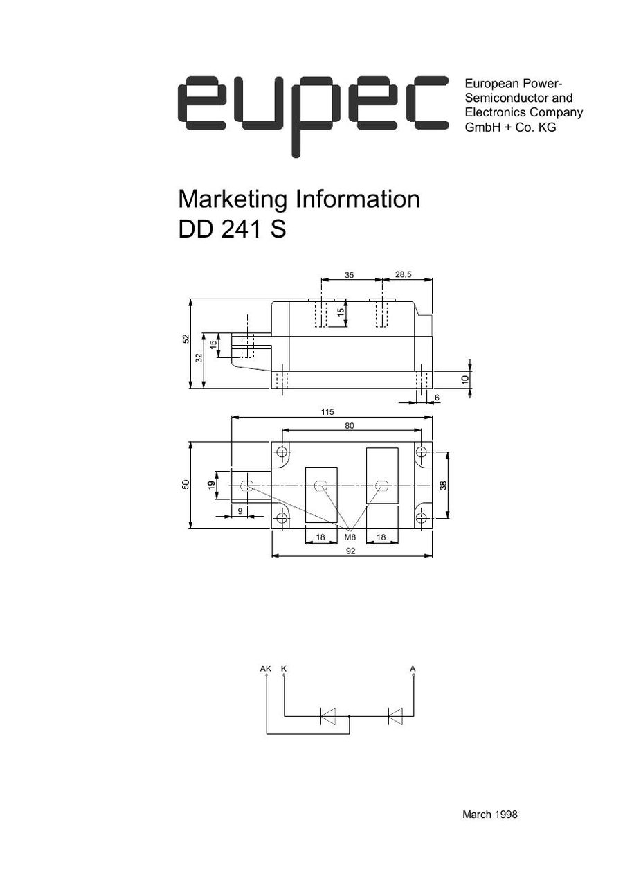 DD241S12K Infineon (Eupec) Bridge Rectifiers