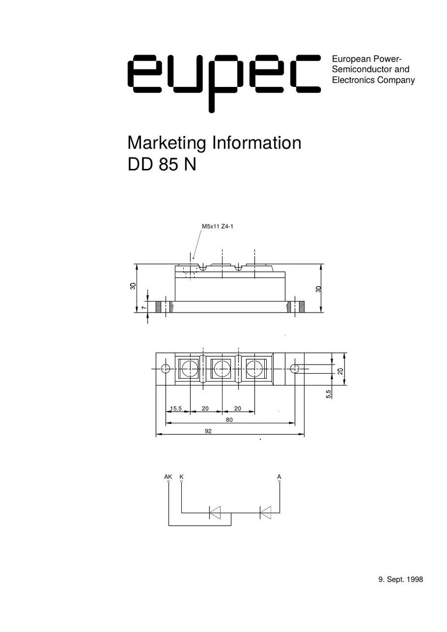 DD85N12 Infineon Diode Module