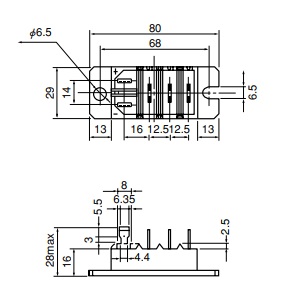 DF30CA120 DIODE (THREE PHASES BRIDGE TYPE) from Sanrex