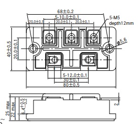DF75LB80, SanRex, Power Transistor Module
