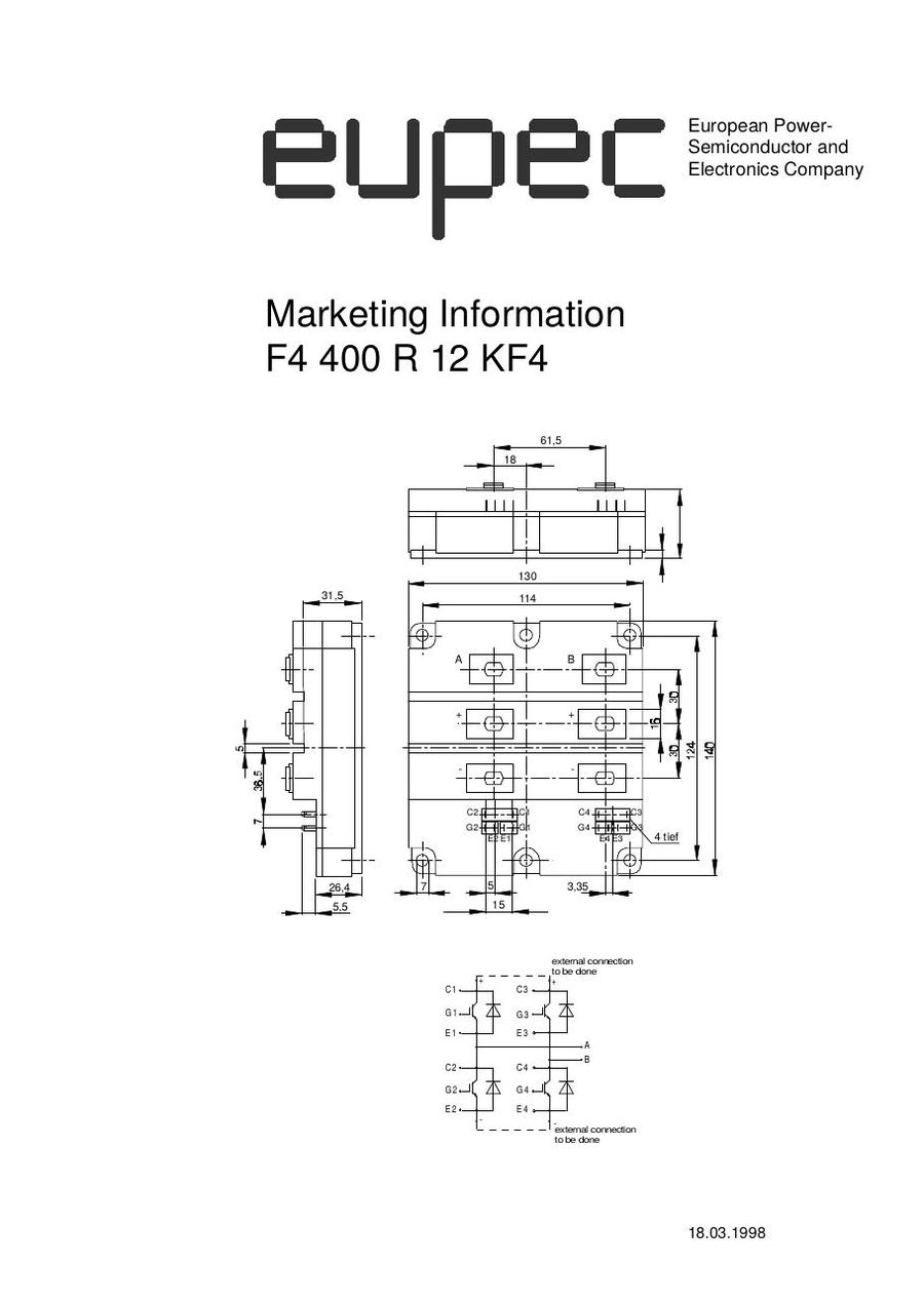 F4-400R12KF4 Infineon (Eupec) IGBT Modules