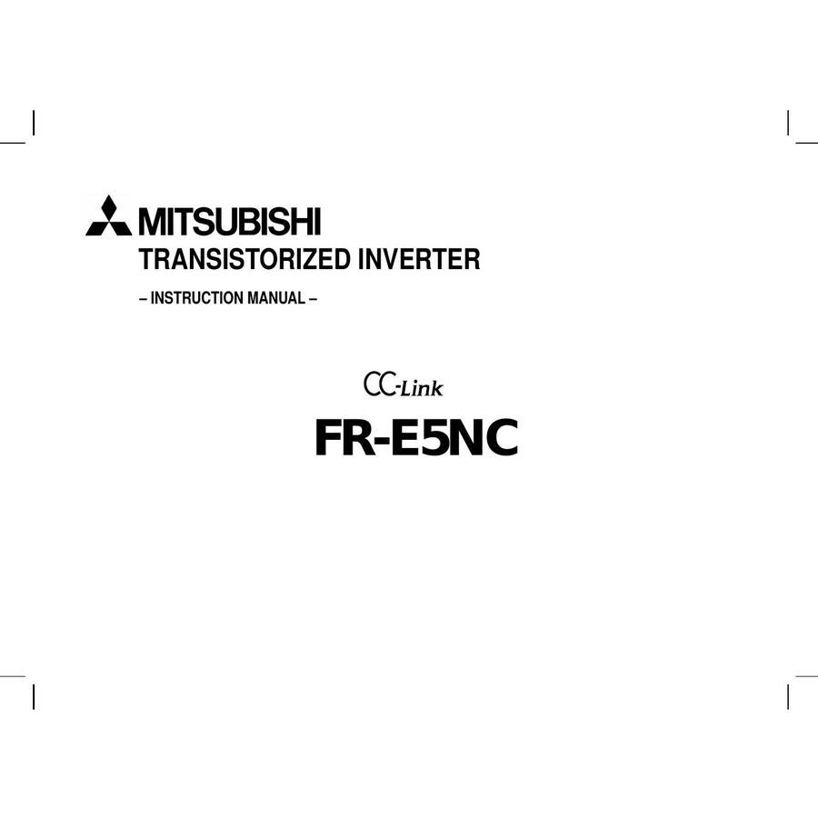 FR-E5NC, MITSUBISHI, Transistorized Inverter - CC-Link
