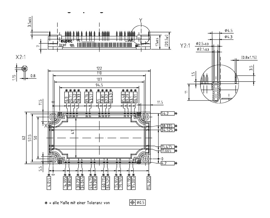 FS100R12KE3-B3, Eupec, Eupec Infineon power module
