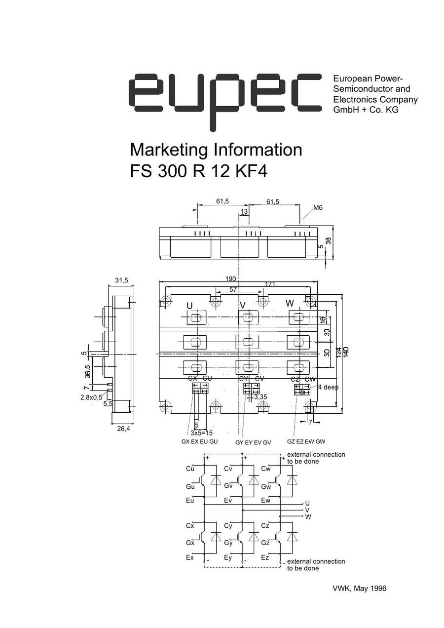 FS300R12KF4 Infineon (Eupec) IGBT Modules