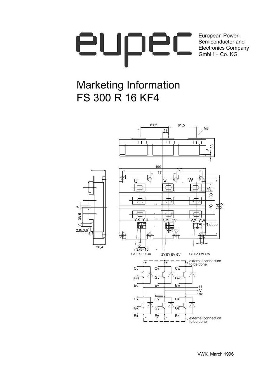 FS300R16KF4 Infineon (Eupec) IGBT Modules