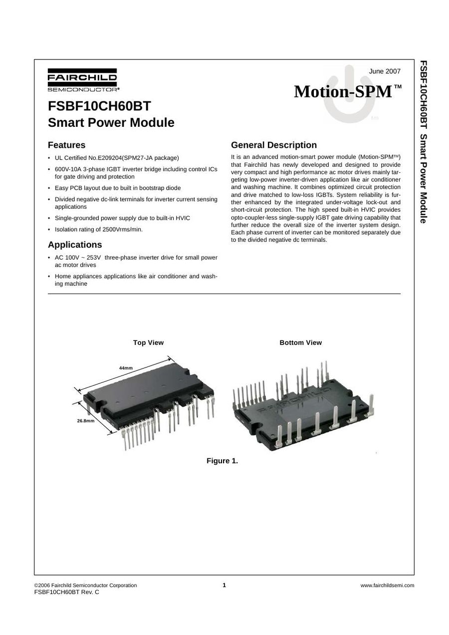 FSBF10CH60BT Infineon (Eupec) IGBT Modules