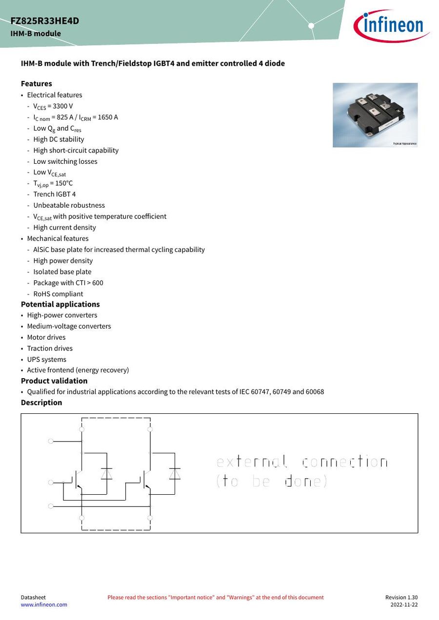 FZ825R33HE4D Infineon (Eupec) IGBT Modules
