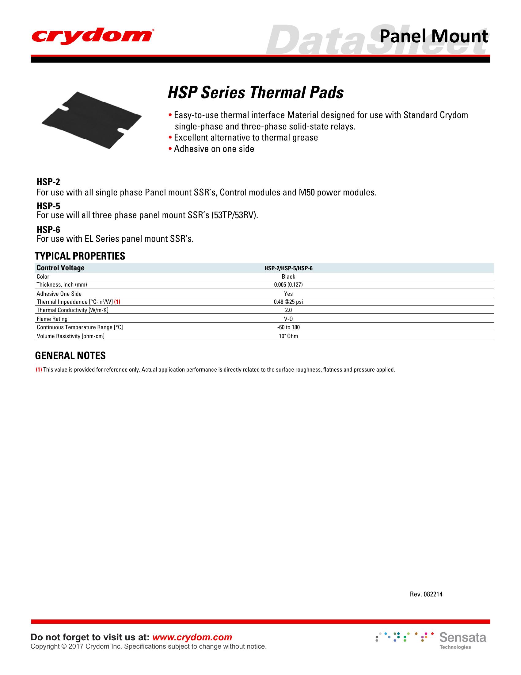 HSP-5 Crydom Solid State Relays & I/O Modules