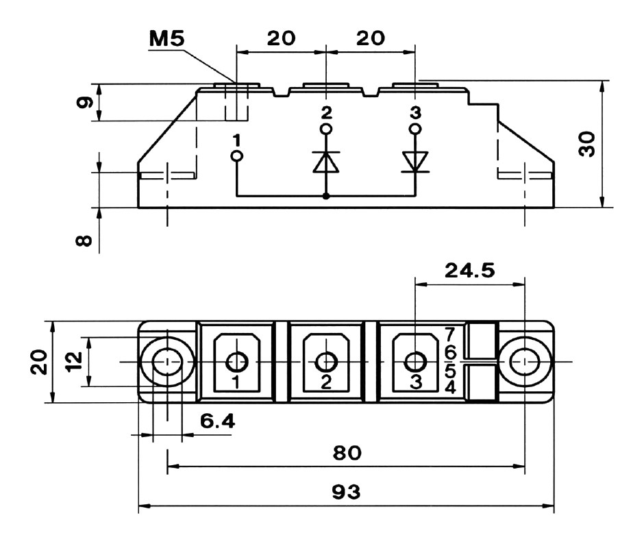IRKD26/12, International Rectifier power module