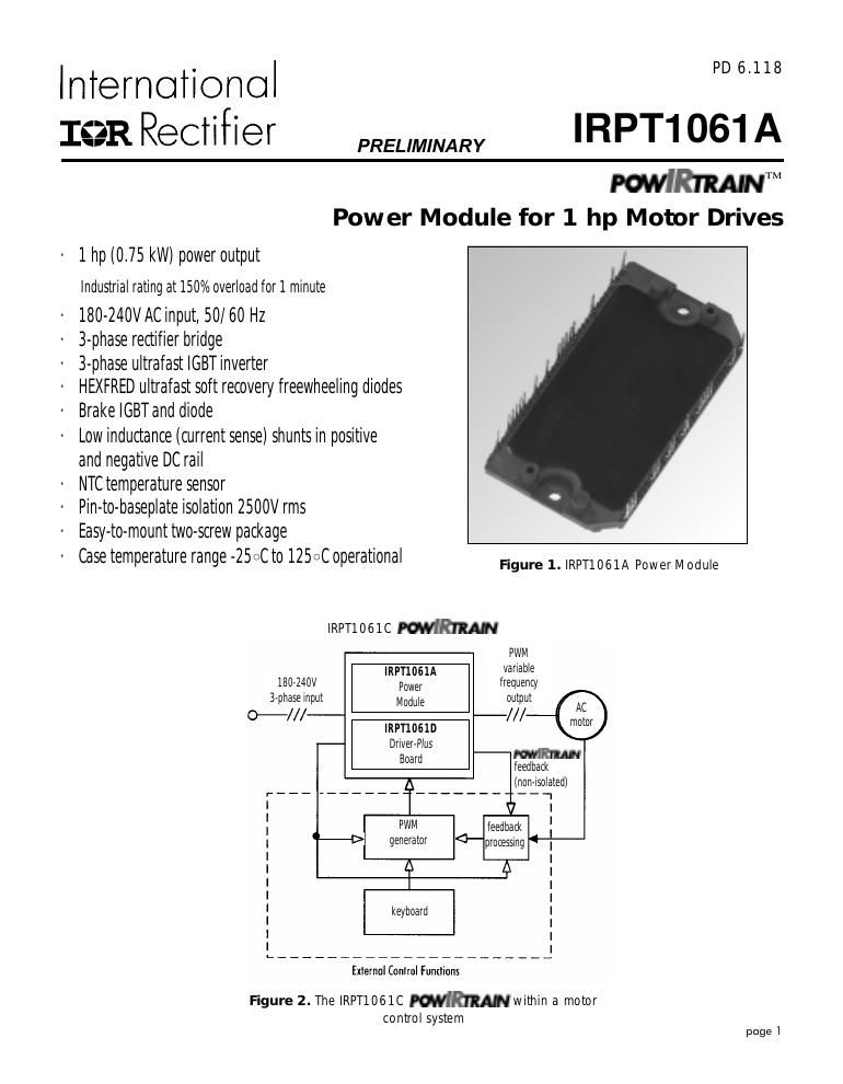 IRPT1061AW International Rectifier MOSFET Modules