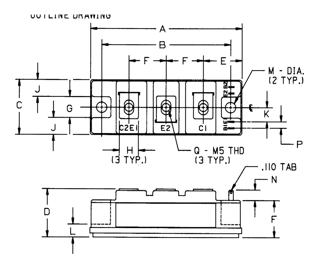 KD221205A7, Powerex, Power Transistor Module