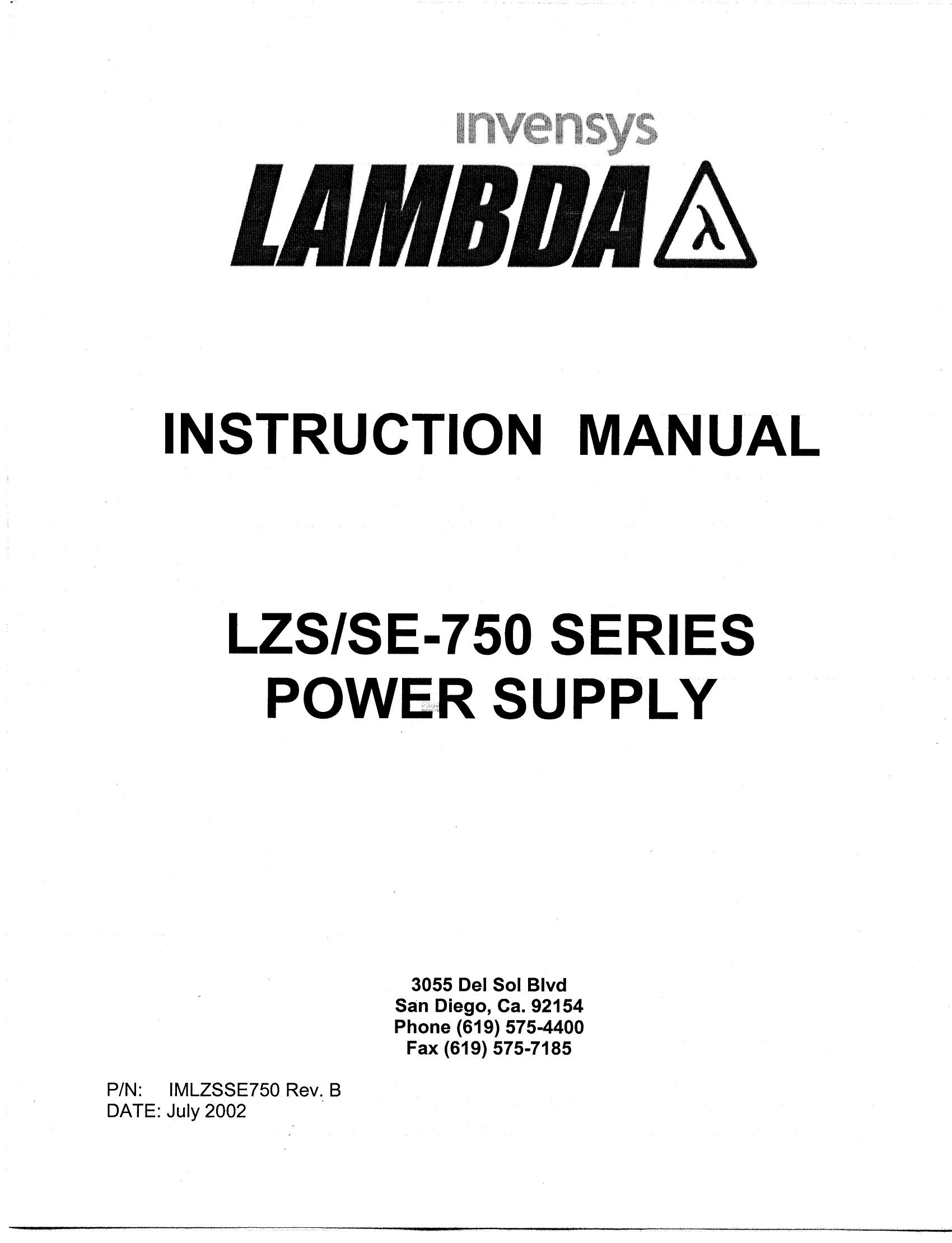 LZS-750-3 TDK-Lambda Power Supplies & DC-DC Converters