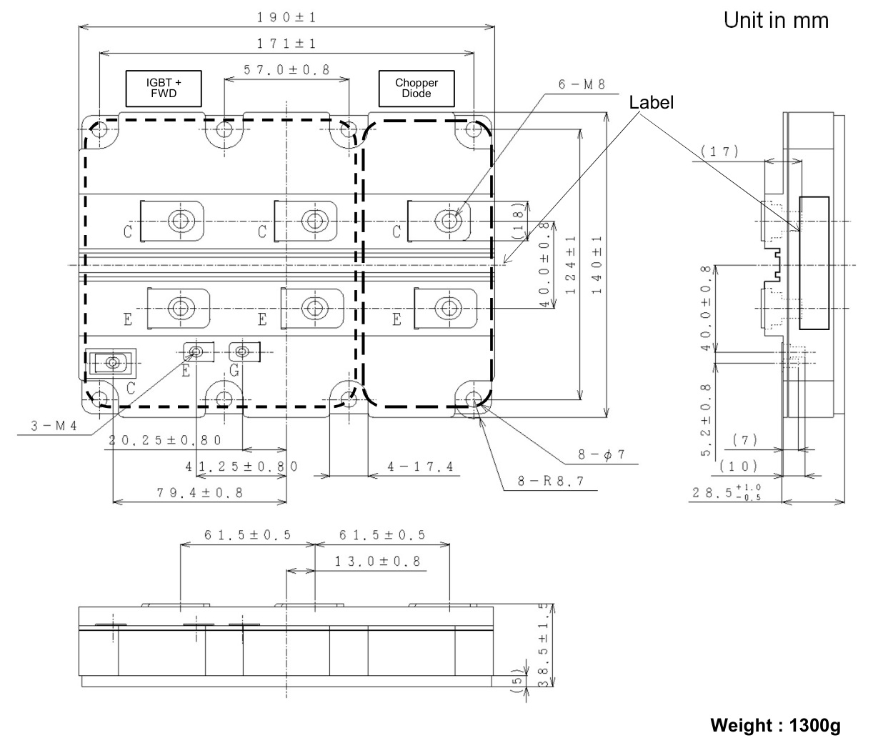 MBL1000E33E2-B Hitachi IGBT Module