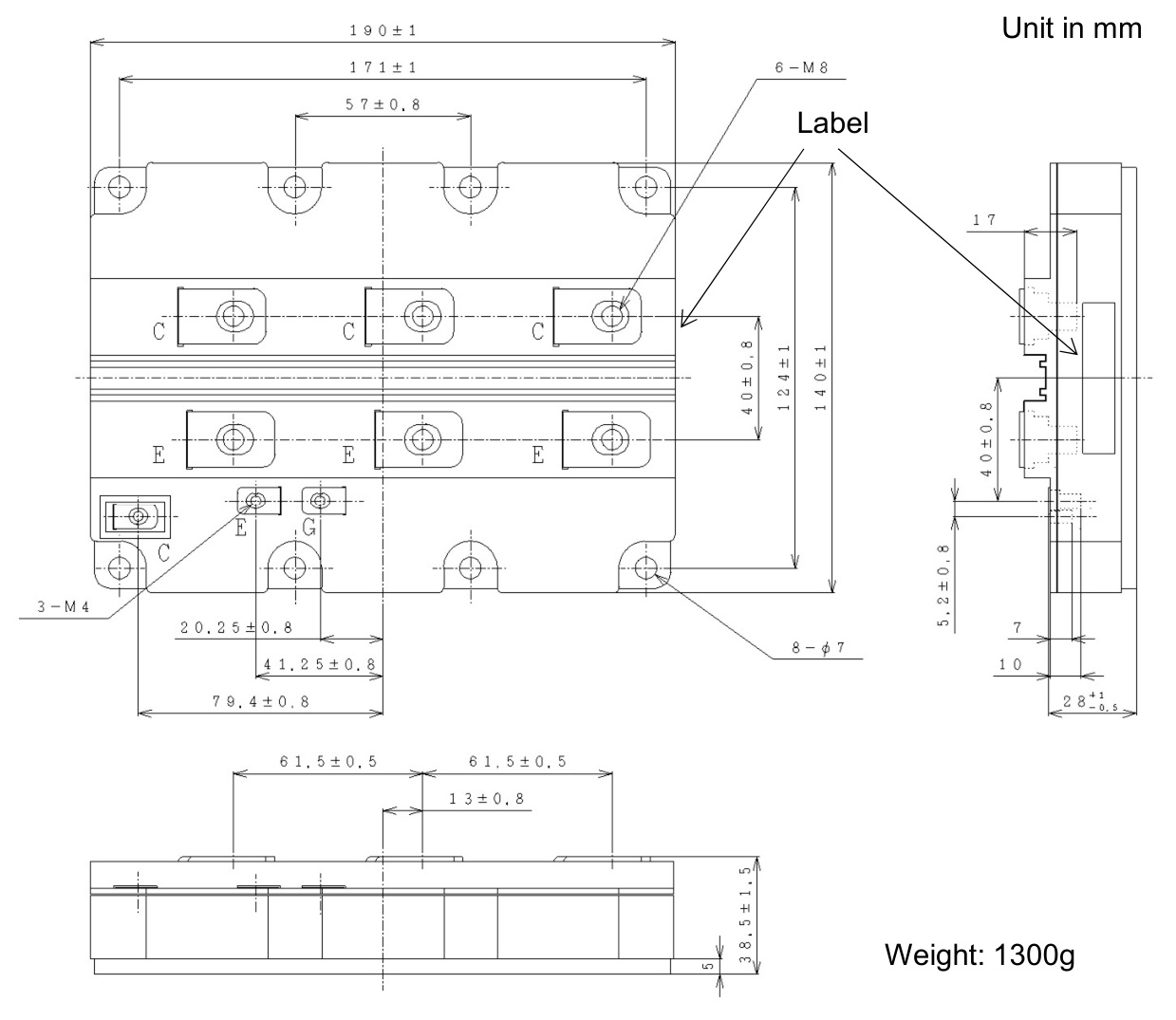 MBN1200E33E Hitachi IGBT Module