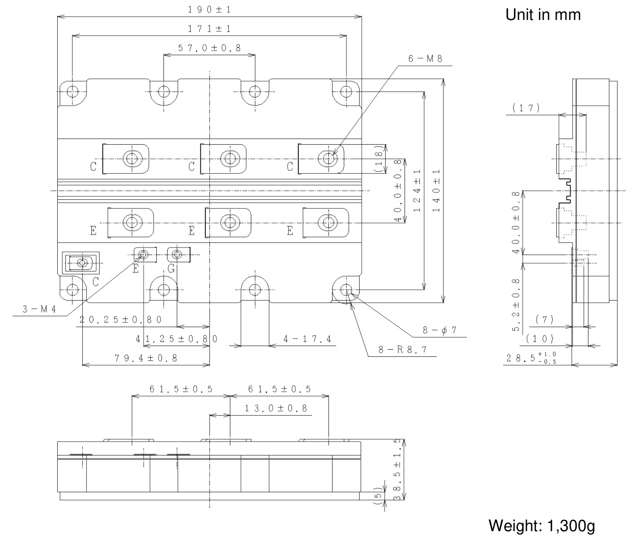MBN1500E33E2 Hitachi IGBT Module