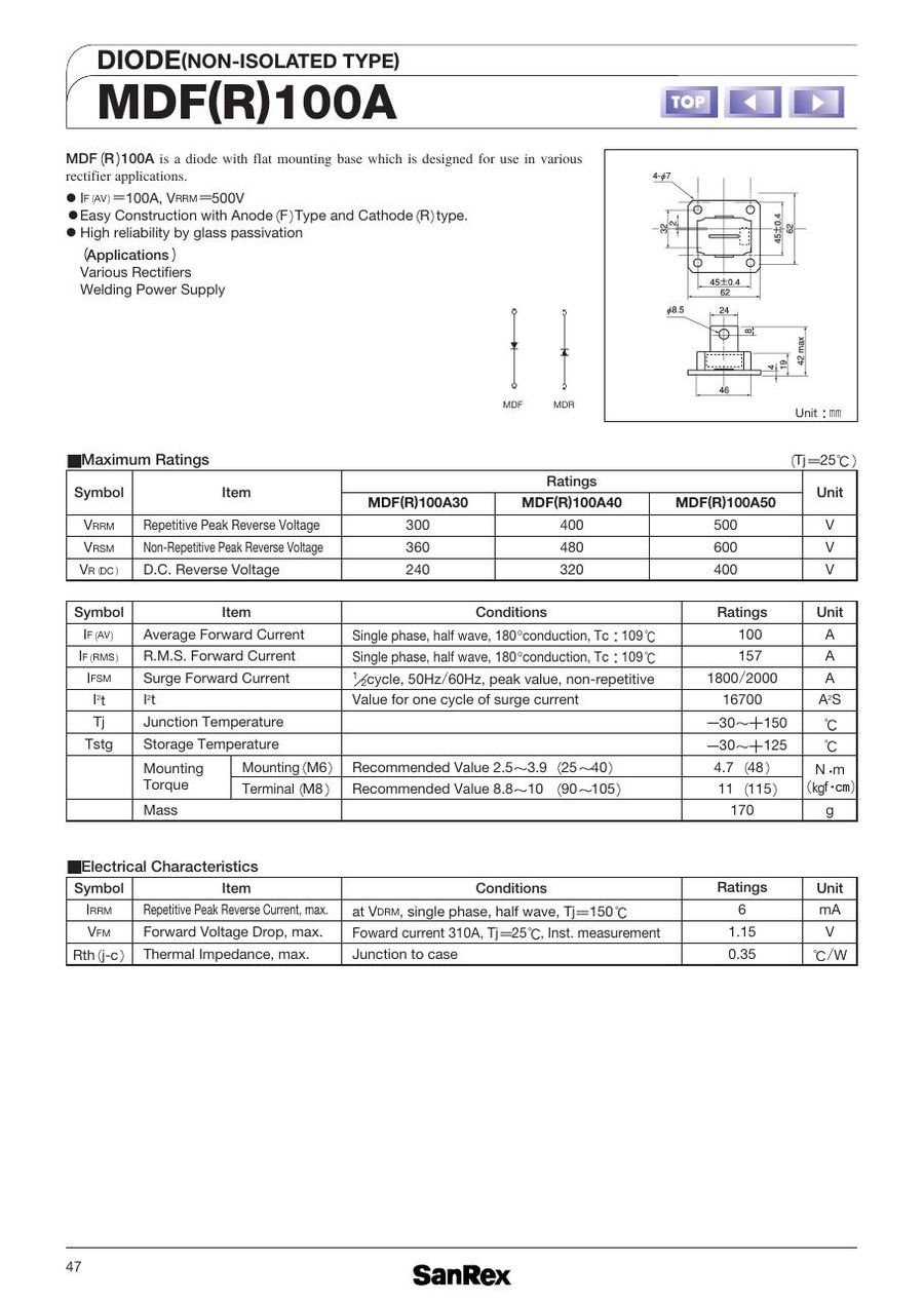 MDF100A40 Hitachi IGBT Modules