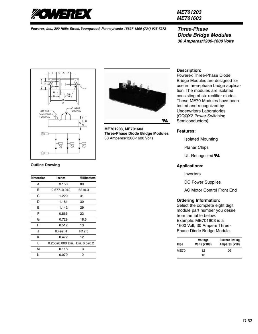 ME701203, Toshiba, Power Module