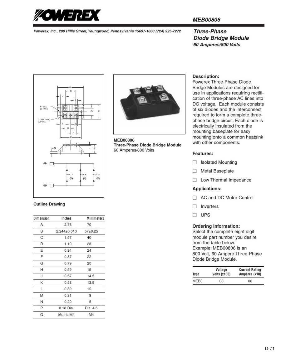 MEB00806, Toshiba, Power Module
