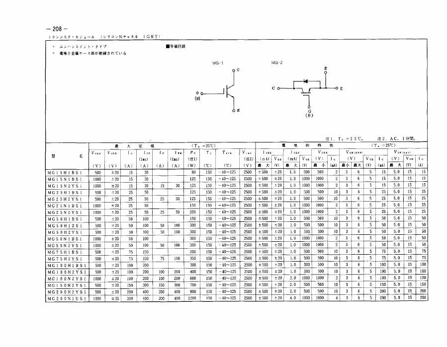 MG100N2YS1 Toshiba IGBT Modules