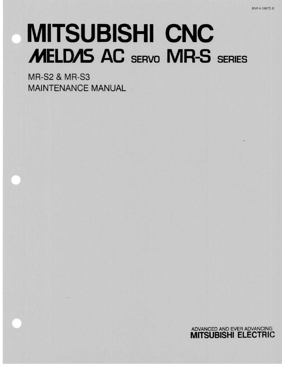 MR-SO103P, MITSUBISHI, MR-S Series MELDAS AC Servo Drive