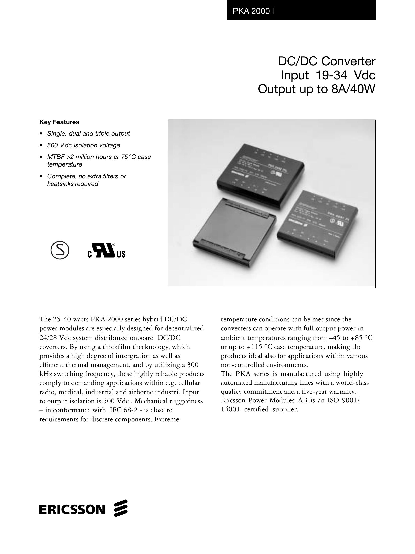 PKA2325PI SanRex DC-DC Converter Module