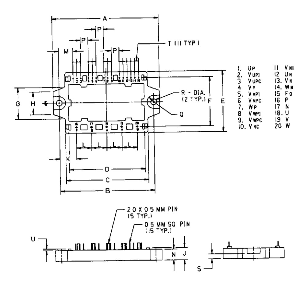 PM20CHA-060, Mitsubishi, Power Transistor Module