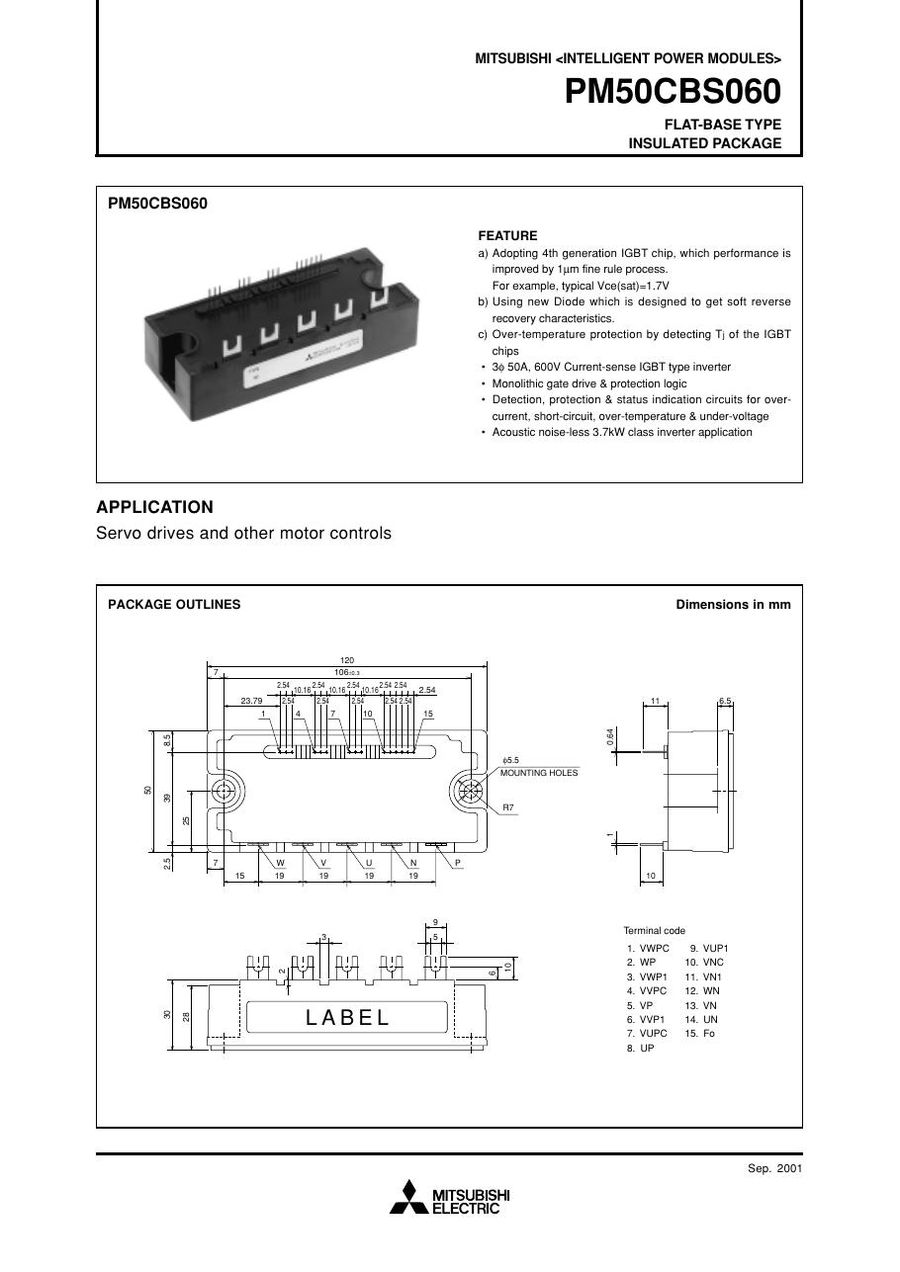 Mitsubishi, Power Transistor Module
