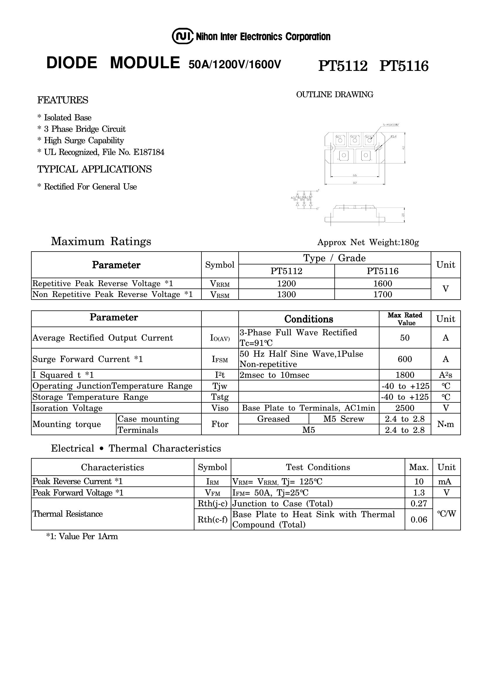 PT5112 TDK-Lambda Power Supplies & DC-DC Converters