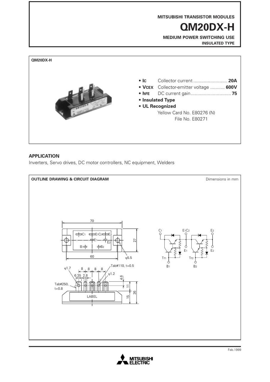 QM30DX-H, Mitsubishi,  Power Transistor Module