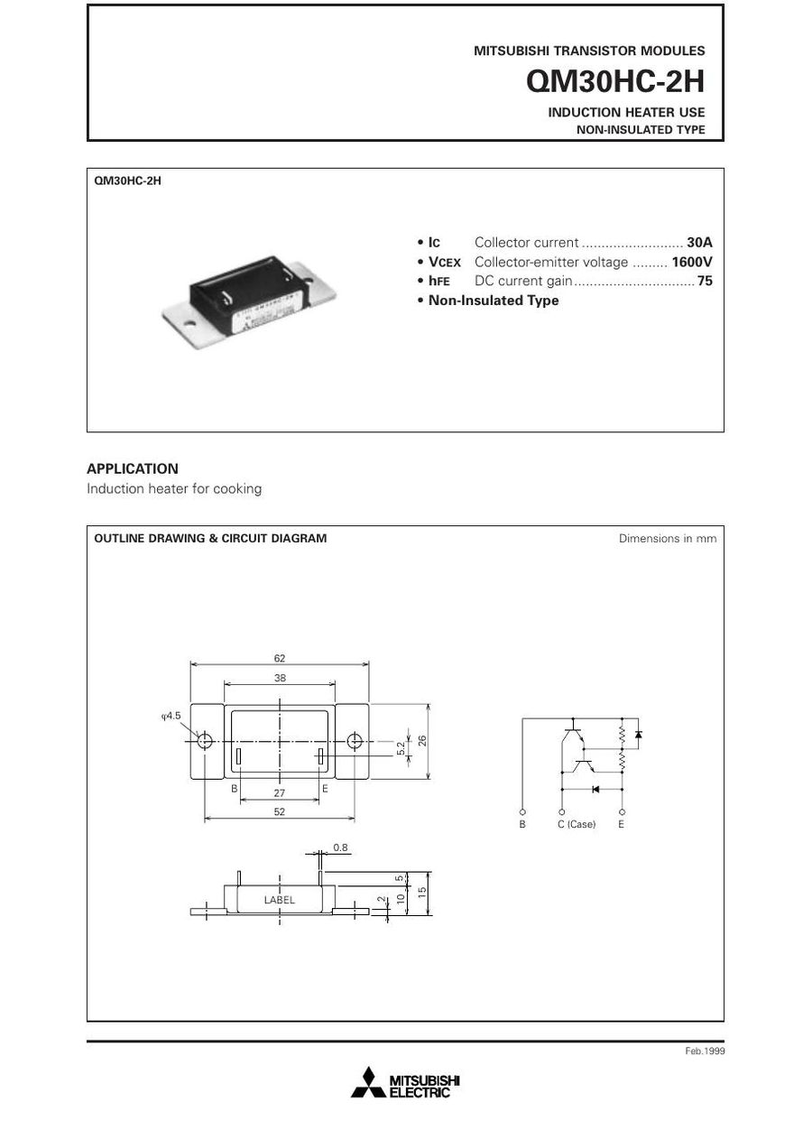 QM30HC-2H Mitsubishi Darlington / Bipolar Transistor Modules