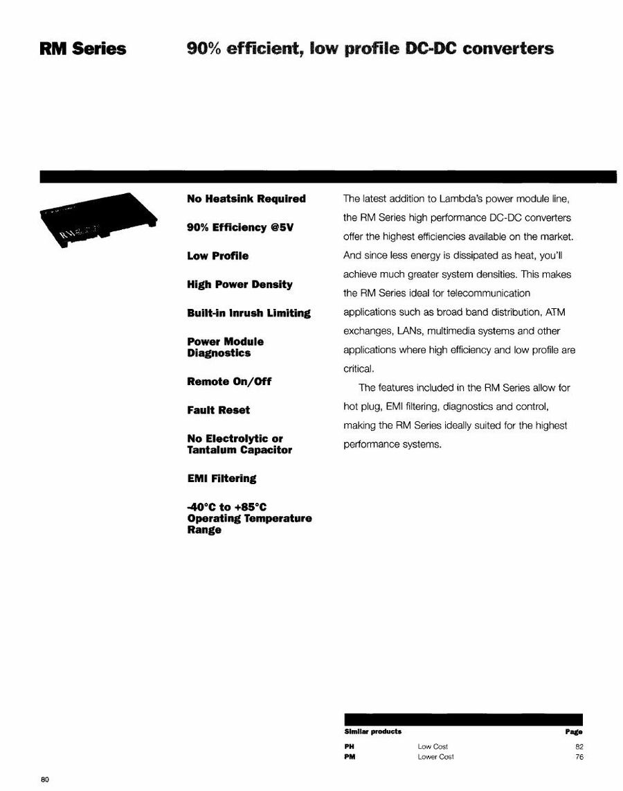 RM30-48-3.3 International Rectifier DC-DC Converters