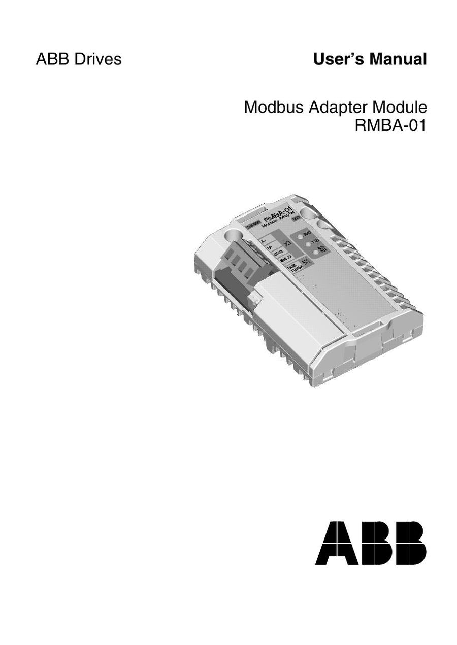 RMBA-01, ABB, Modbus RTU Adapter Module