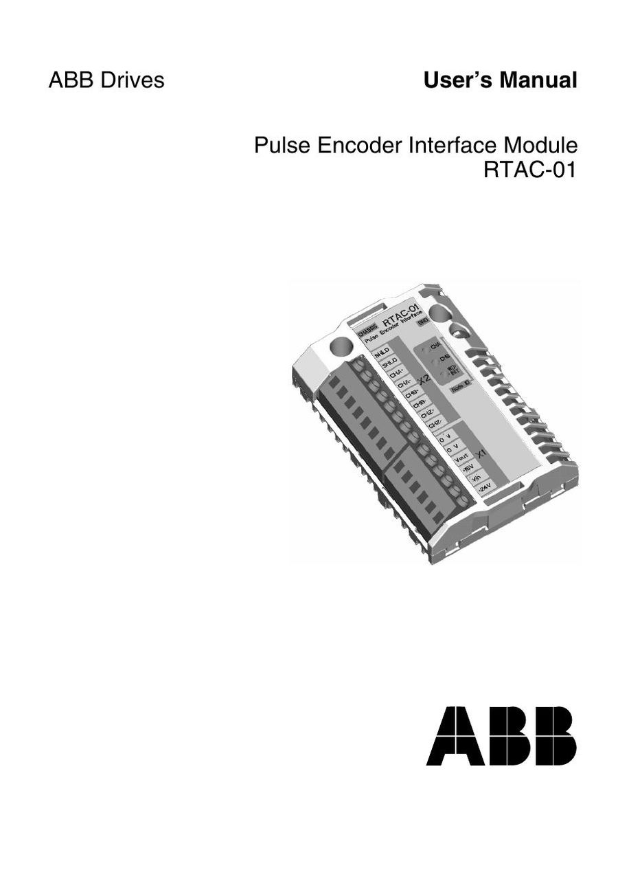 RTAC-01, ABB, Pulse Encoder Interface