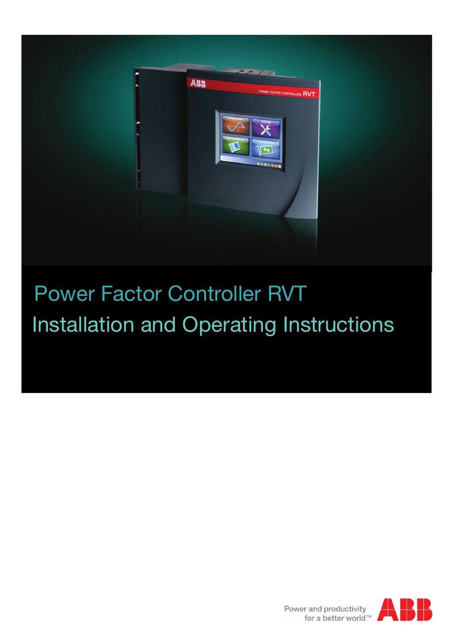 RVT6-1/5A, ABB, Power Factor Controller RVT
