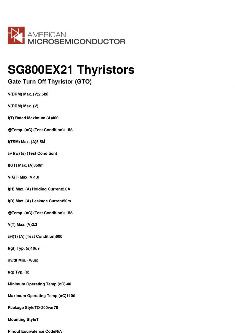 SG600EX21 GTO Module from TOSHIBA