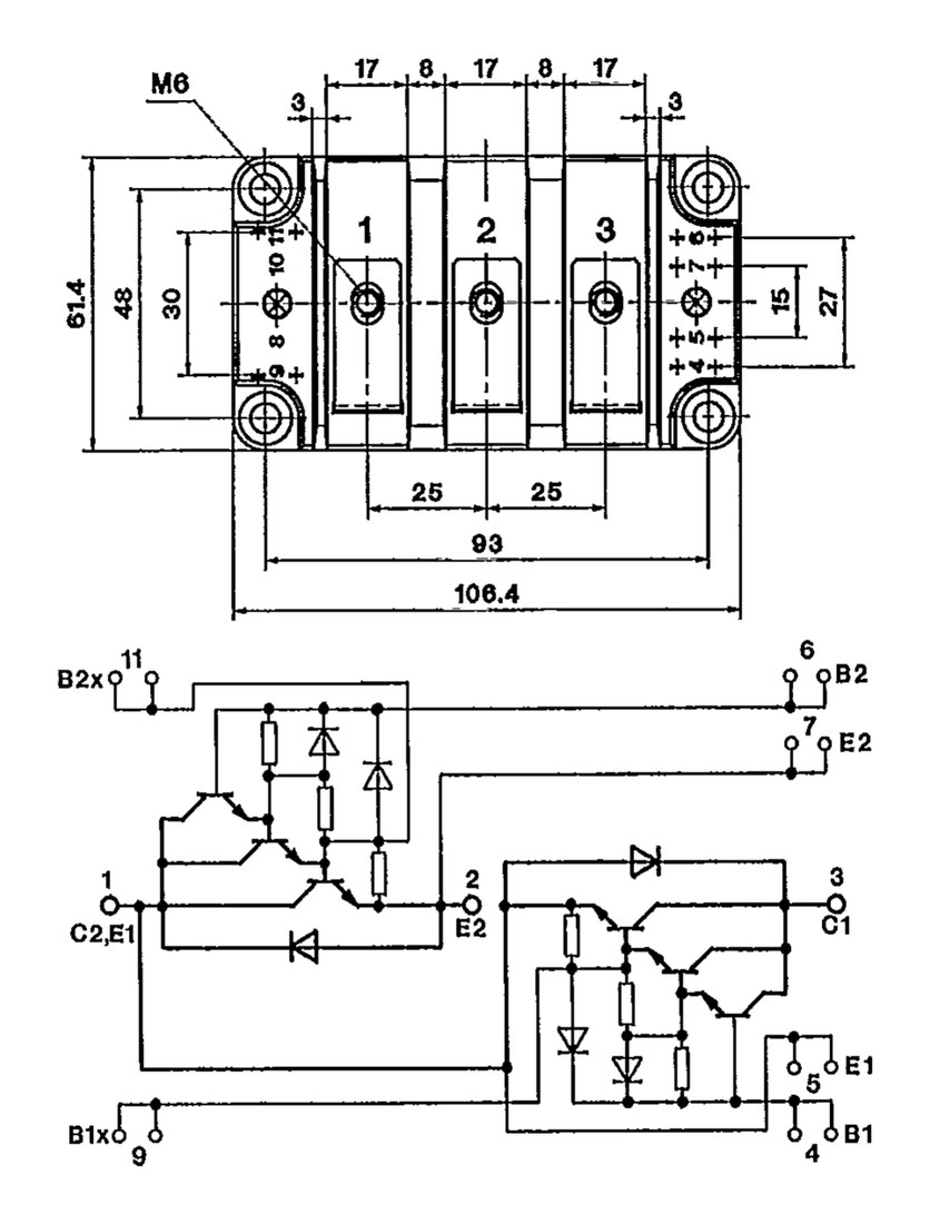 SK100DB100D Semikron power module from Semikron