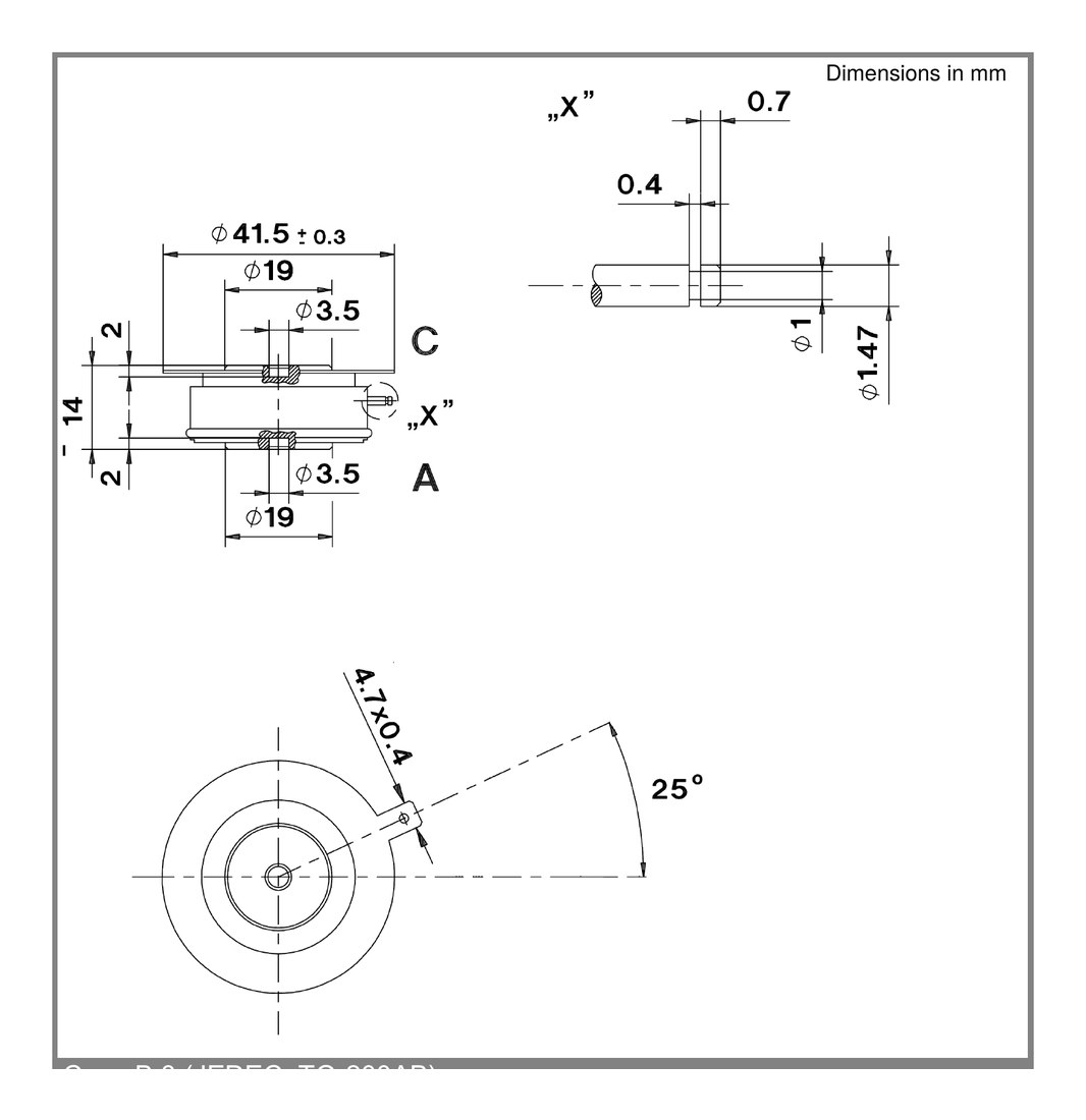 SKT240-16E, SEMIKRON, Capsule Thyristor - Line Thyristor